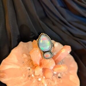Mystic Aurora Opal Ring